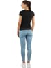 Janice 3 x Damen T-Shirt Nysa in Burgund/Petrol/Schwarz