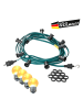 SPICELITE Illu- Party Garten Außenlichterkette 5 ultra-warmweiße LED Kugeln 5m grün