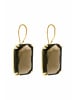 Gemshine Ohrhänger SMOKY EMERALD in gold coloured
