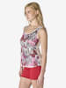 KOROSHI Damen-Tanktop mit Linsenbedruckung in Fucsia / fuchsia