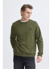 BLEND Modisches Sweatshirt Langarm Stickerei Rundhals in Olive-2