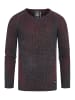 Rusty Neal Grobstrick Slim Fit V-Neck-Pullover in Anthrazit