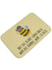 Mr. & Mrs. Panda Badematte Hummel flauschig mit Spruch in Gelb Pastell