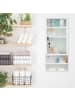 relaxdays Medizinschrank in Weiß - (B)27 x (H)65 x (T)12 cm