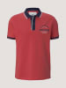 Tom Tailor Tom Tailor Poloshirt Decorated Polo mit Print Shortleeve in rot