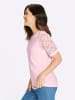 Sieh an! Spitzenshirt in hellrosé