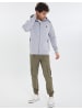 Threadbare Fleecejacke THB Fleece Zip Through Hoody Radium in Grau