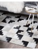 Beliani Patchwork EFIRLI in Grau/Schwarz - (W) 140 x (H) 0.6 x (L) 200 cm