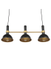 Beliani Pendelleuchten BELES in Schwarz/Gold - (W) 82 x (H) 107 x (L) 20 cm