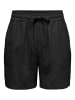 JACQUELINE de YONG Shorts Hohe Taille loose Fit Elastische Taille Kordelzug in Schwarz-3