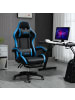 Vinsetto Gaming Stuhl-65L x 65B x 121-129H cm-Schwarz+Blau