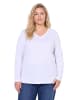 Ulla Popken Shirt in schneeweiß