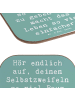 Mr. & Mrs. Panda Untersetzer Spruch Zweifel an sich selbst mit S... in Meeresbrise
