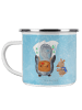 Mr. & Mrs. Panda Tasse Pinguin & Maus Wanderer ohne Spruch in Eisblau