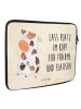 Mr. & Mrs. Panda Laptop Tasche Kuh mit Spruch in Vintage