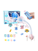 Wisam® Babykarussell-Projektor 2-in-1 mit Melodien, Tiergeräuschen