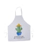 Mr. & Mrs. Panda Schürze Kaktus Hut mit Spruch in Weiß