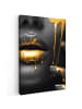 MuchoWow Leinwand bilder Gesicht gold schwarz (BxH)