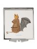 Mr. & Mrs. Panda Schminkspiegel klein Fledermaus Sitzen ohne Spruch in Weiß