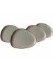 Ritzenhoff & Breker 4er Set Dessertteller Taste 25,5 x 19,5 cm taupe in taupe
