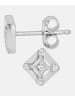 Diamant L'éternel Ohrstecker aus 375 Weißgold mit Zirkonia