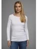 FLASHLIGHTS Langarmshirt in marine-weiß-gestreift, weiß