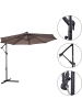 COSTWAY Ø300cm Ampelschirm in Braun