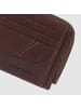 Piquadro Carl Kreditkartenetui Leder 11 cm in dark brown