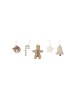 leevje Baumschmuck gingerbread man, star & present' in multicolored
