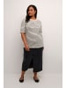 KAFFE curve T-shirt KCWinni Loose fit in Antique White/BLack Stripe
