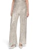 BETTY & CO Schlupfhose mit Pailletten in Cream/Silver