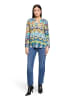 CARTOON Casual-Bluse mit Muster in Green/Blue