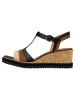 Tamaris Sandalette in BLACK COMB