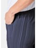 GOLDNER Sportliche Strukturhose in elastischer Ware in dunkelmarine