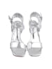 Ital-Design High-Heel Sandalette in Silber
