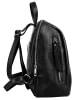 Samantha Look City-Rucksack echt Leder in schwarz