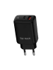 Wisam Teltech Power-Ladegerät GaN USB / USB-C 65W QC PD schwarz TCH-05