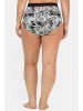 sheego Highwaist-Bikini-Hose in schwarz bedruckt