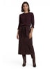 Zero  Strick-Cardigan mit Rüschen in Dark Brown Melange