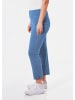 GOLDNER Stretchhose mit Seitenschlitzen in jeansblau