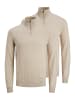 Jack & Jones Troyer Emil Knit in Oatmeal melange