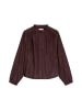 Marc O'Polo Samtbluse loose in Black Cherry