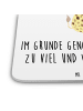 Mr. & Mrs. Panda Untersetzer Giraffe Zufrieden mit Spruch in Weiß