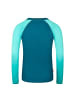 Trollkids Badeshirt langarm Haukland in glow blue/navy
