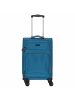 D&N Travel Line 9204 - 4-Rollen-Kabinentrolley S 55 cm (schwarz) in blau