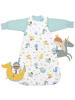 Schlummersack Babyschlafsack, 2.5 TOG in Weiß-Blau