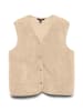 Vero Moda Teddyfell Weste in Oatmeal