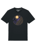wat? Apparel T-Shirt Geometric Landscape 3 in Schwarz