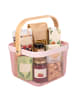 relaxdays Aufbewahrungskorb in Rosa - (B)26x (H)17,5 x (T)24,5 cm