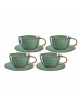 LEONARDO 4-tlg. Cappuccinotassen Matera in – 180 ml in Grün